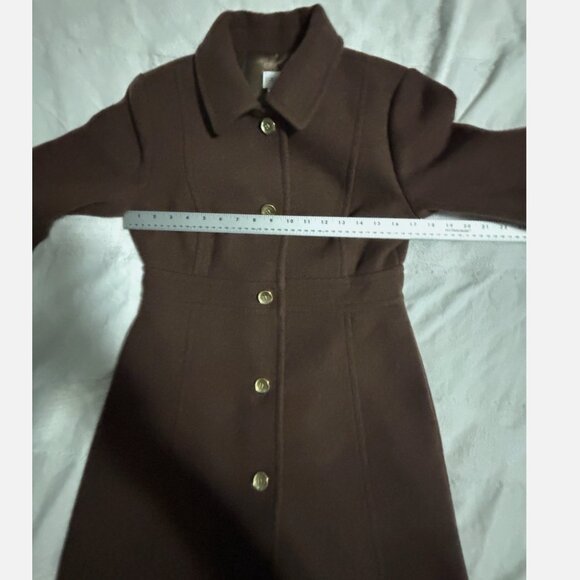 J. Crew Wool-Blend Lined Lady Day Coat Long Sleeve Brown Size 6P NWT *READ - Picture 12 of 16